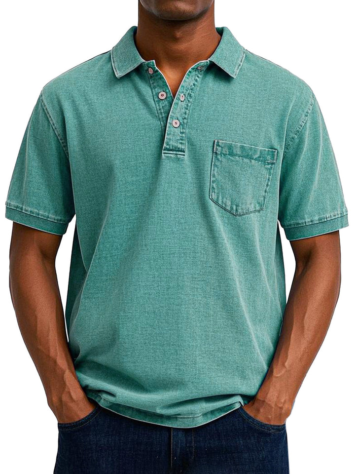 Polo holgado de estilo retro