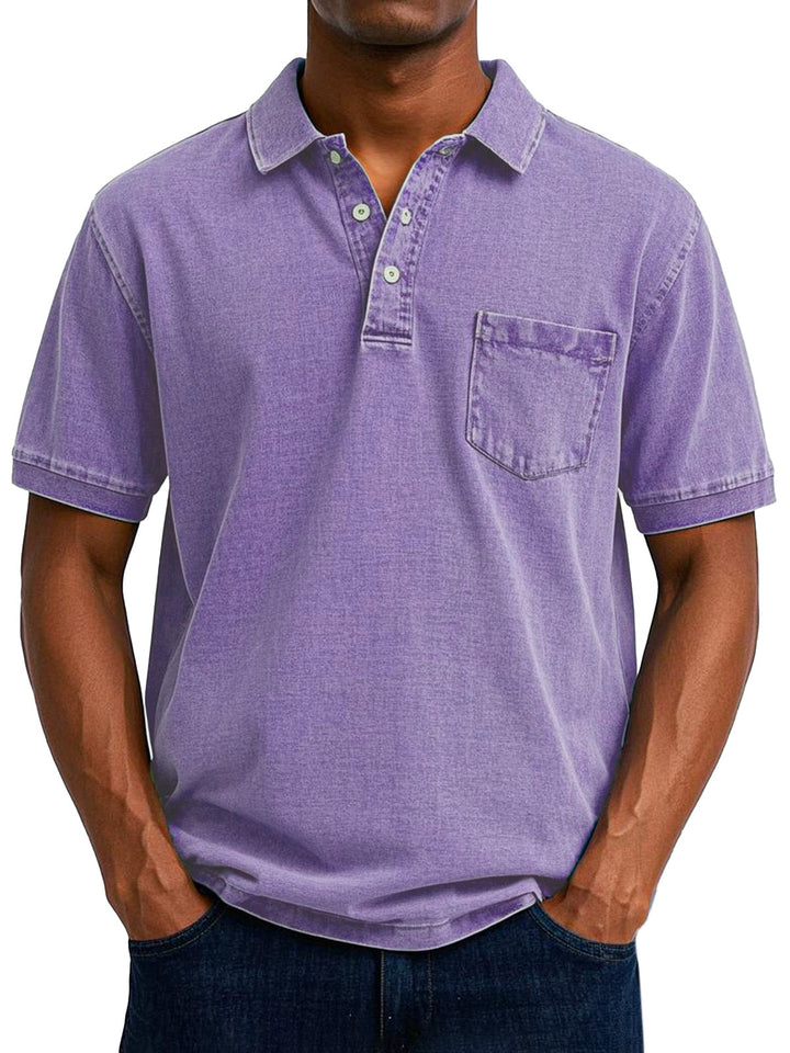 Polo holgado de estilo retro