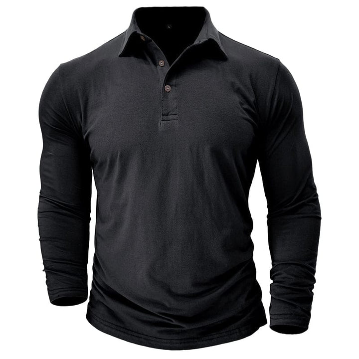 Polo de manga larga ajustado