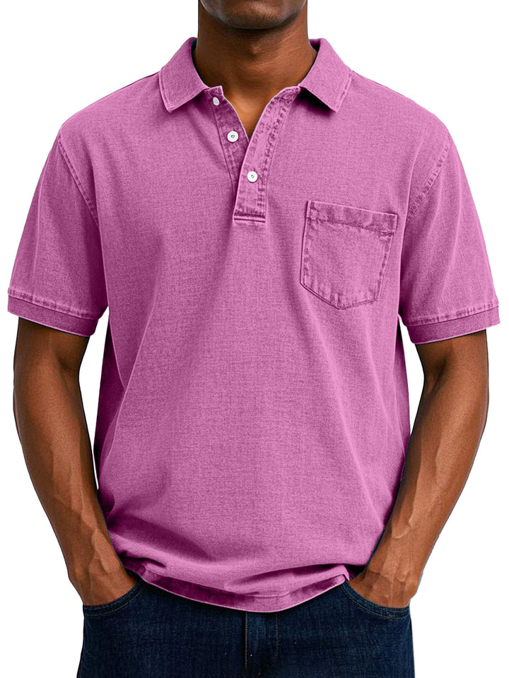 Polo holgado de estilo retro