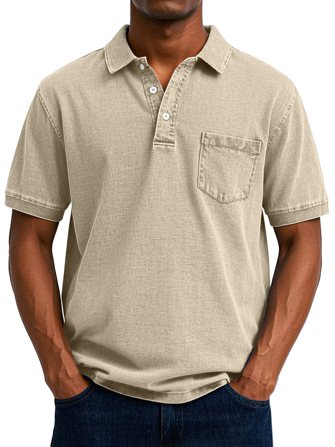 Polo holgado de estilo retro