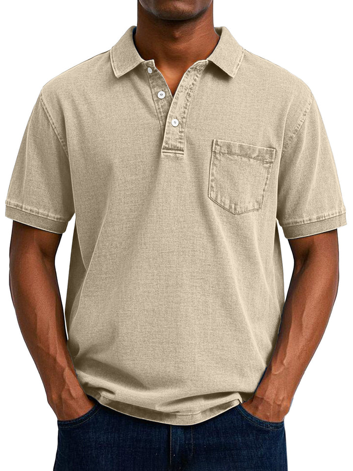 Polo holgado de estilo retro