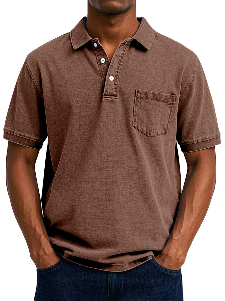 Polo holgado de estilo retro