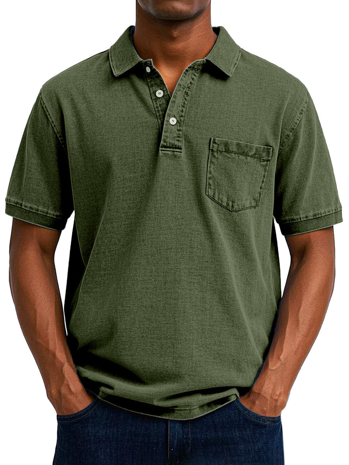 Polo holgado de estilo retro