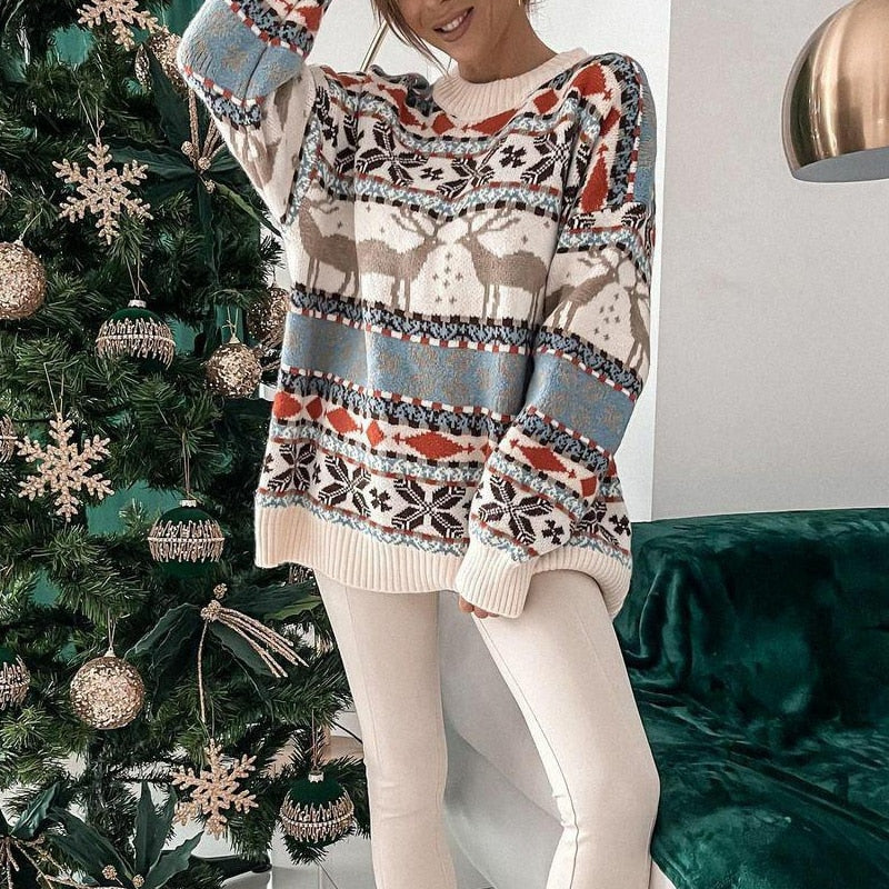 Winter Women Patterned Style Sweater