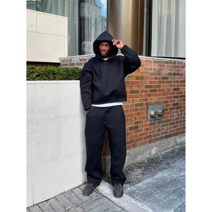 Men’s Minimal Hooded Sweater Set