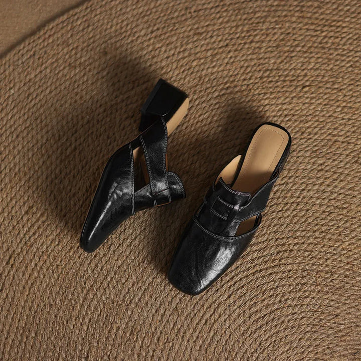Genuine Leather Mules