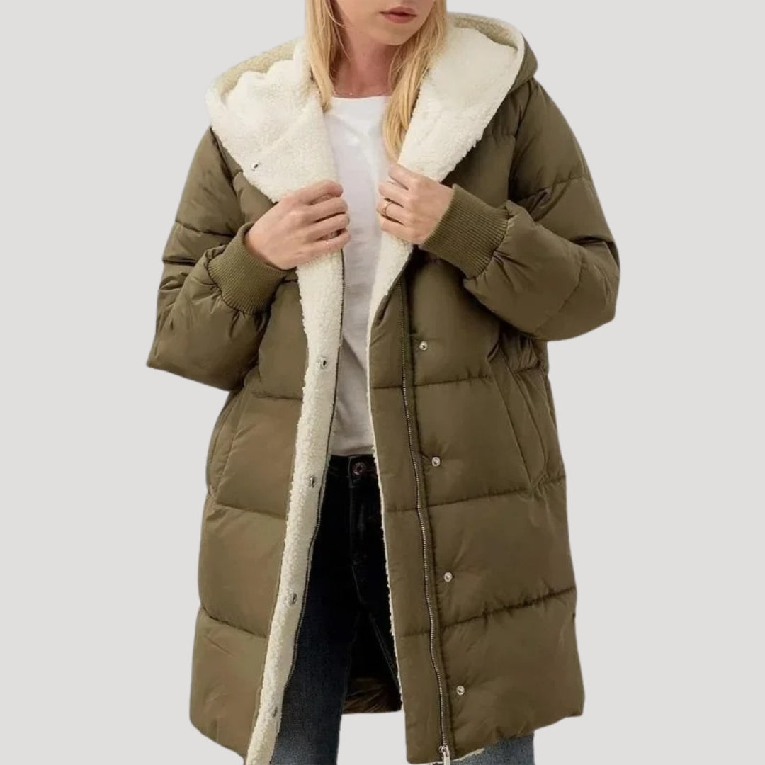 Winter Hooded Puffer Coat For Women
