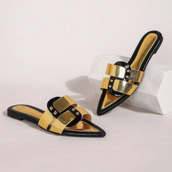 Albara Stylish Pointed Flat Sandals