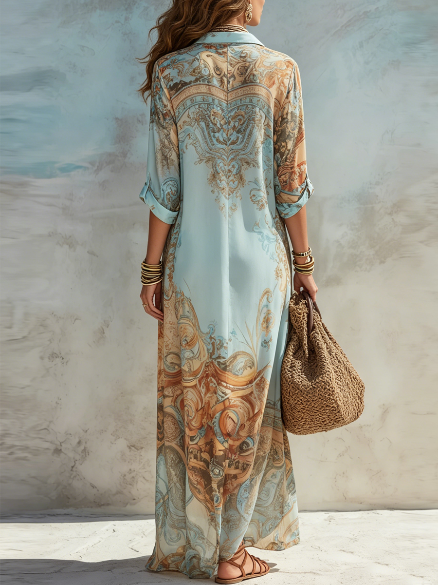 Valentina | Baroque Floral Dress