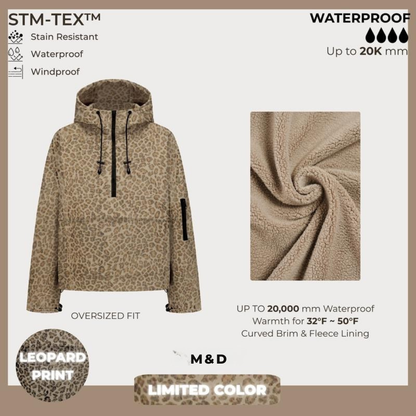 M&amp;D™ - Abrigo impermeable con capucha de gran tamaño