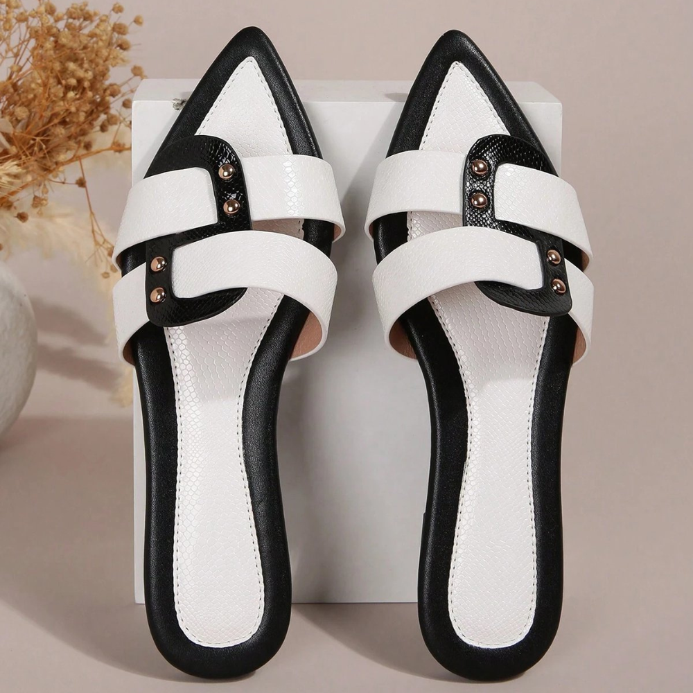 Sandalias planas puntiagudas elegantes Albara
