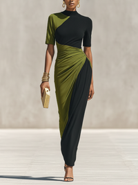 Black & Olive Green