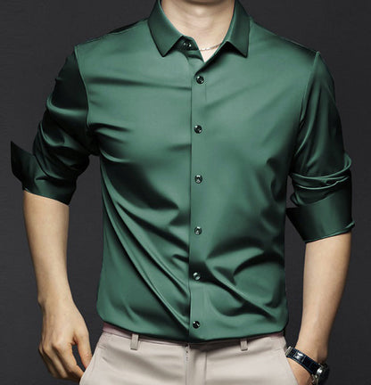 Men’s Spring Stretch Slim Dress Shirt