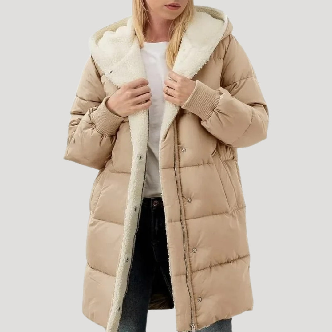 Winter Hooded Puffer Coat For Women