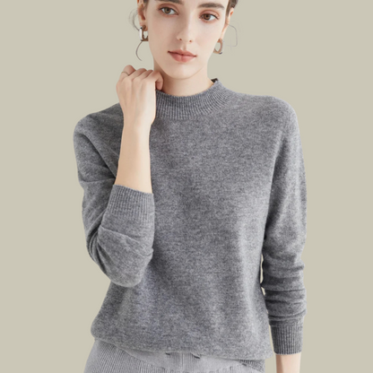 Women’s High Neck Slim Fit Merino Wool Sweaters