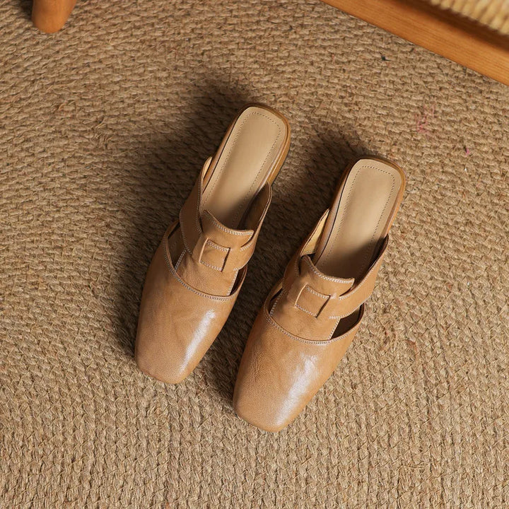 Genuine Leather Mules