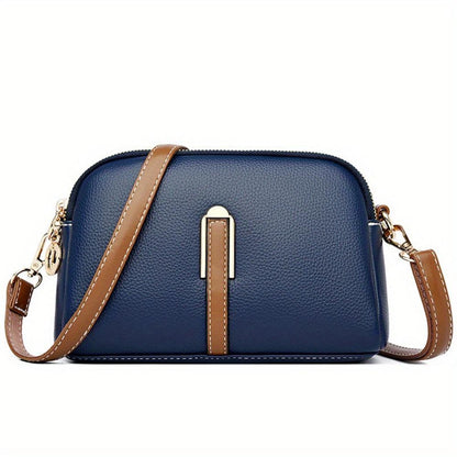Embellished Mila Litchi Crossbody Bag