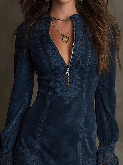Suede Mini Dress
