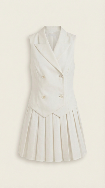 Minivestido con diseño de blazer