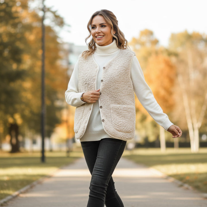 Women’s Spring Casual Warm Sherpa Vest