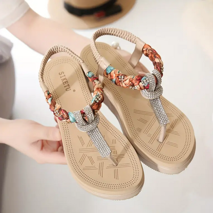 Palermo Comfort Beaded Wedge Sandals