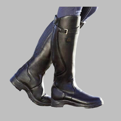 Women’s Leather Hiking Boots with Strap