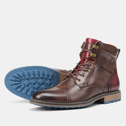 Men Fashion Zipper Design Ankle Boots