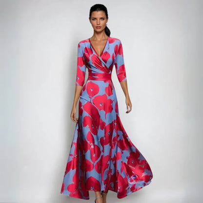 Elegant Floral A-Line Dress