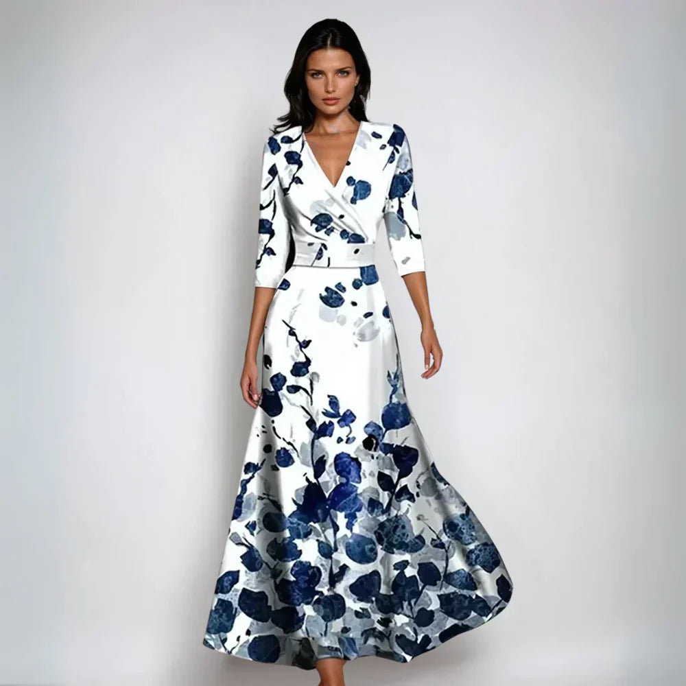 Elegant Floral A-Line Dress