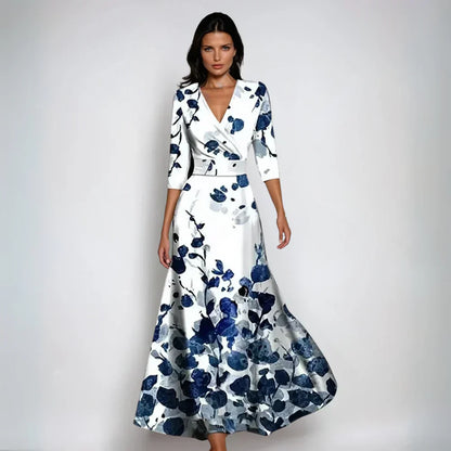 Elegant Floral A-Line Dress