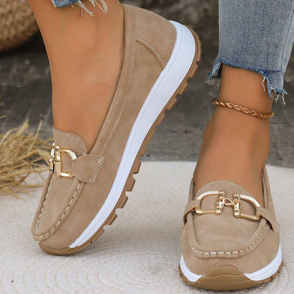 Flat Buckle Loafers