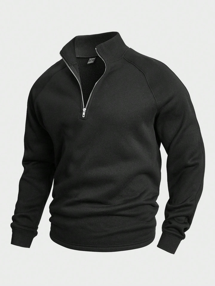 Sudadera de ocio prémium con media cremallera
