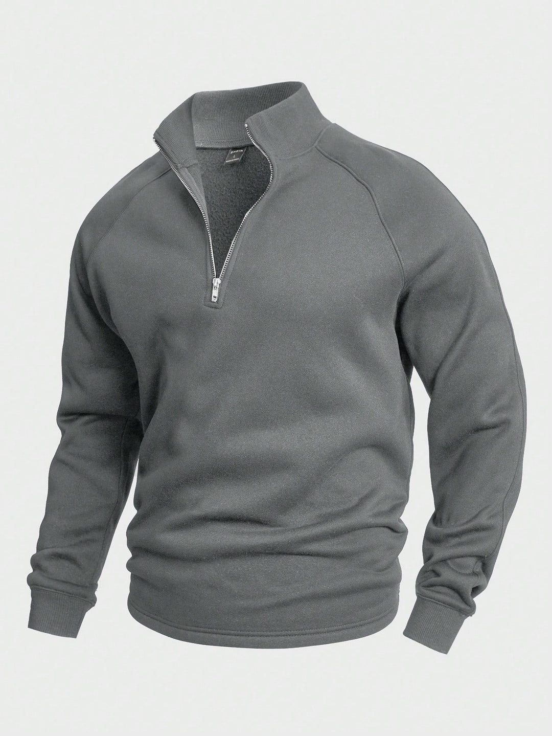 Sudadera casual con media cremallera
