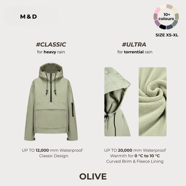 M&D™ - Waterproof Oversized Hoodie Coat
