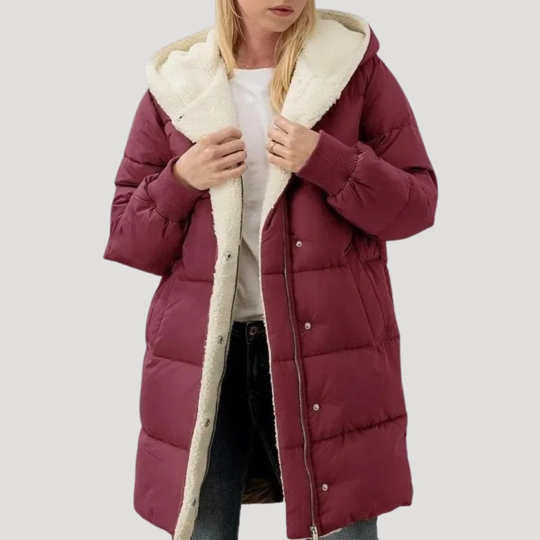 Winter Hooded Puffer Coat For Women