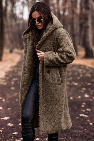 Women's Faux Fur Hooded Winter Coat