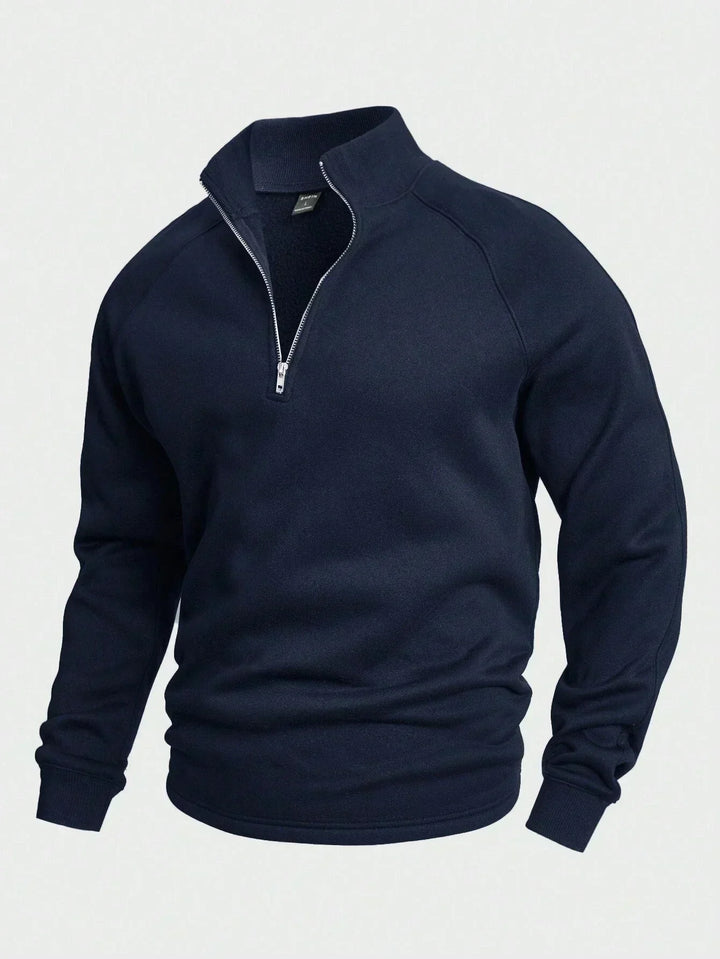 Sudadera de ocio prémium con media cremallera