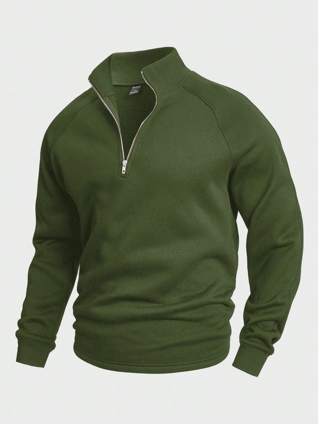Sudadera casual con media cremallera