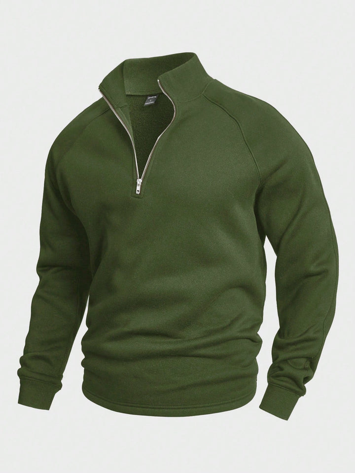 Sudadera de ocio prémium con media cremallera