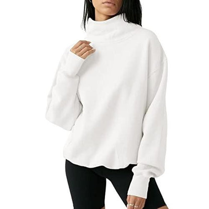 Women's Oversized Turtleneck Sweatshirt Long Sleeve Pullover