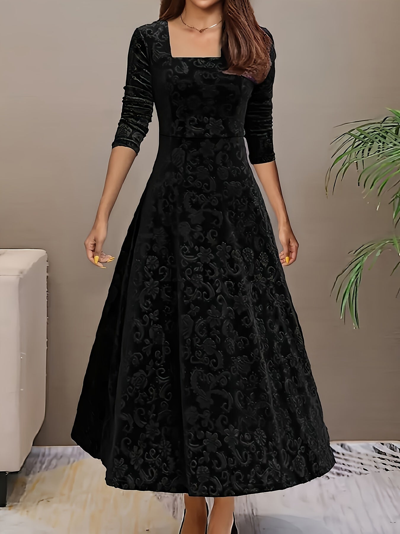 Women’s Square Neck Party Dress