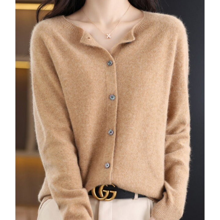 Women’s Long Sleeve Classic Button Merino And Wool Sweaters