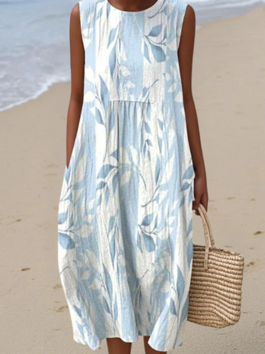 Leafy Midi Dress