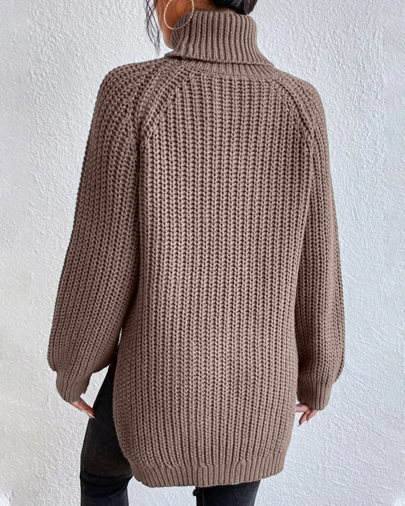 Women’s Cozy Winter Ribbed Knit Sweater