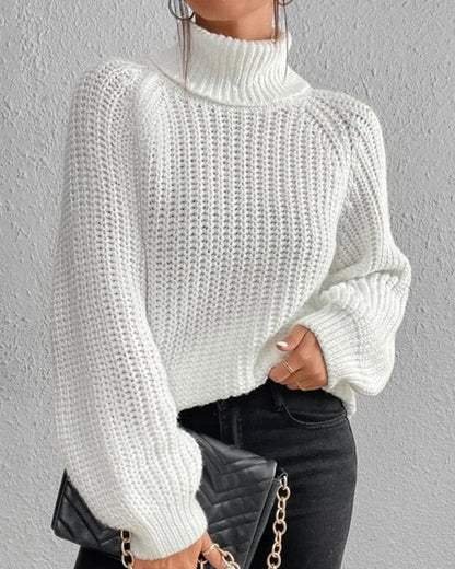 Women’s Winter Ribbed Turtleneck Sweater