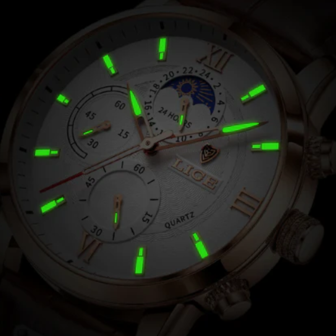 Luxury Waterproof Leather Strap Watch