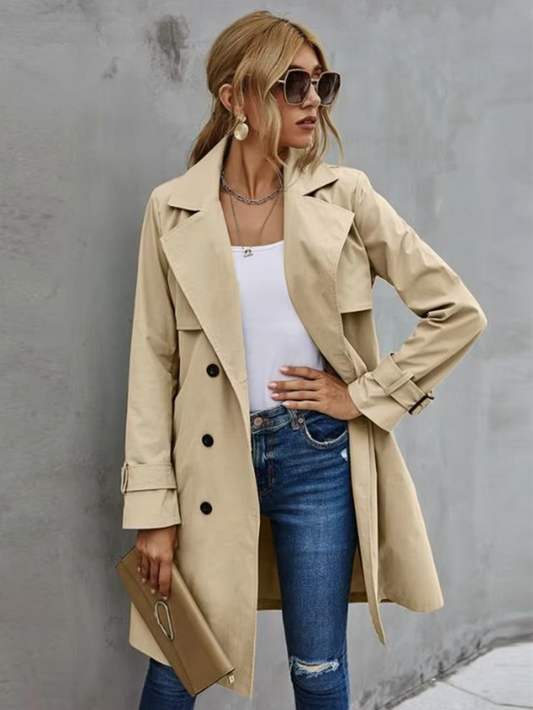 Women’s Double-Breasted Trench Coat