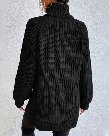 Women’s Cozy Winter Ribbed Knit Sweater