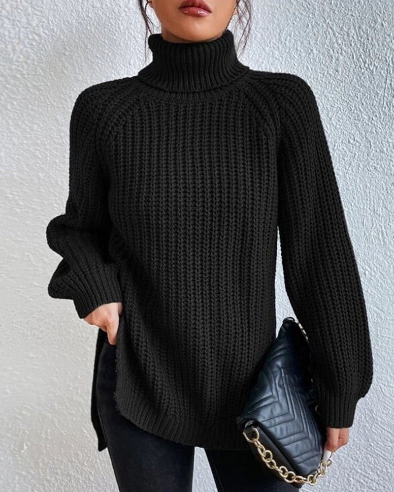 Women’s Cozy Winter Ribbed Knit Sweater